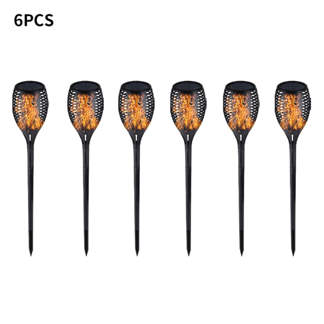 Garden LED Flame Solar Light Power Bulb Waterproof Decoration Landscape Lawn Lamp Path Lighting Torch Outdoors Spotlight Street|Solar Lamps|