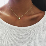 Load image into Gallery viewer, X349 Fashion Simple Bohemain Heart Moon Pendant Chain Necklace For Women Gold Color Multi Layer Choker Statement Necklace Charm
