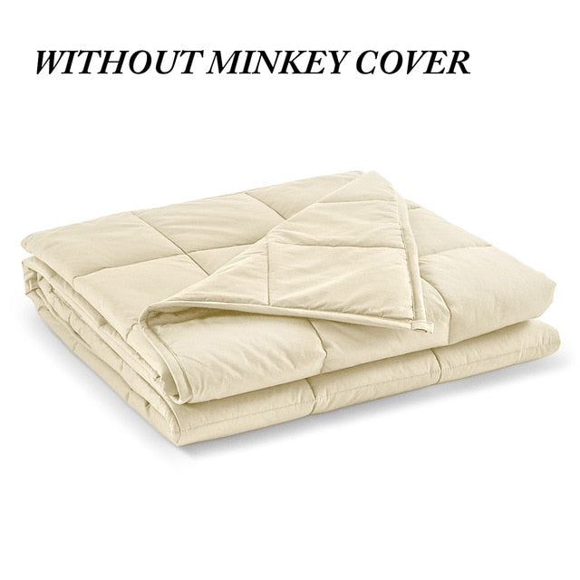 6.8kg/9kg Weighted Blanket Adult Full Queen Size Cotton cover heavy blanket reduce Anxiety quilt for bed sofa winter comforter