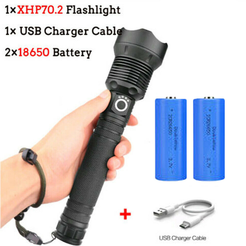 LED Flashlight Zoom Torch