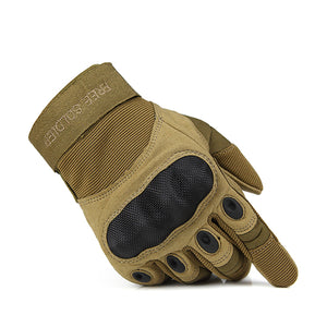 FREE SOLDIER Outdoor Sports Tactical Gloves, Climbing Gloves Men's Full Gloves For Hiking Cycling Training