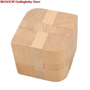 Hot Sale Wooden Intelligence Toy Chinese Brain Teaser Game 3D IQ Puzzle For Kids Adults Understanding Thinking Practical Ability