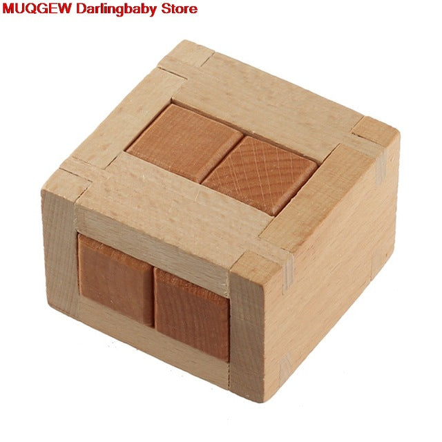 Hot Sale Wooden Intelligence Toy Chinese Brain Teaser Game 3D IQ Puzzle For Kids Adults Understanding Thinking Practical Ability