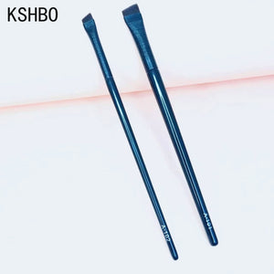 KSHBO Thin Eyebrow Eyeliner Brush Super Fine Angled Brow Contour Brush Portable Women Eyebrow Liner Cream Cosmetic Makeup Tools| |