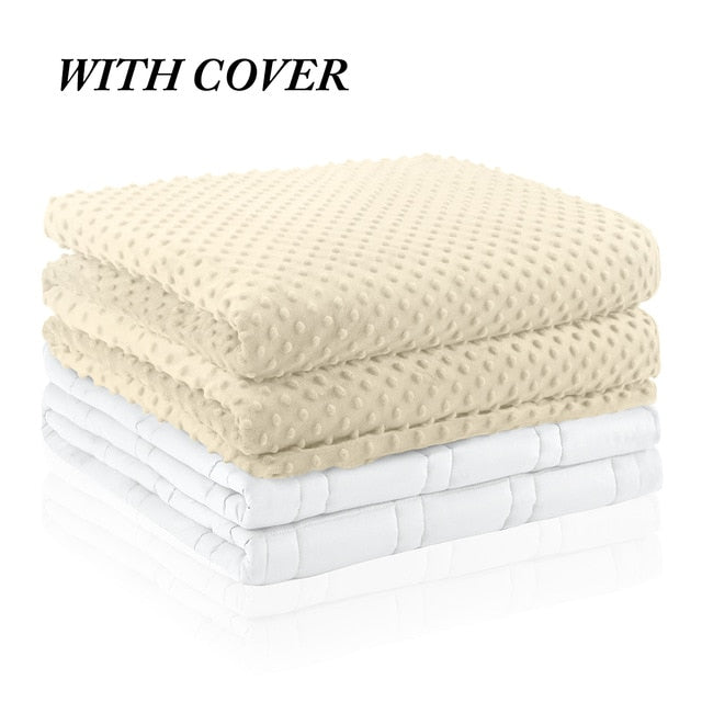 6.8kg/9kg Weighted Blanket Adult Full Queen Size Cotton cover heavy blanket reduce Anxiety quilt for bed sofa winter comforter