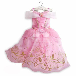 Fancy Baby Girl Princess Clothes Kid Jasmine Rapunzel Aurora Belle Ariel Cosplay Costume Child Elsa Anna Elena Sofia Party Dress