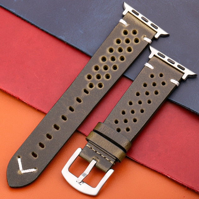 Genuine Leather Strap For Apple Watch