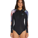 Load image into Gallery viewer, New Womens Long Sleeves Surf Bathing Suit One Piece Suit Swimwear Beachwear Printed Bathers Rash Guard Swim Maillot De Bain Surf| |
