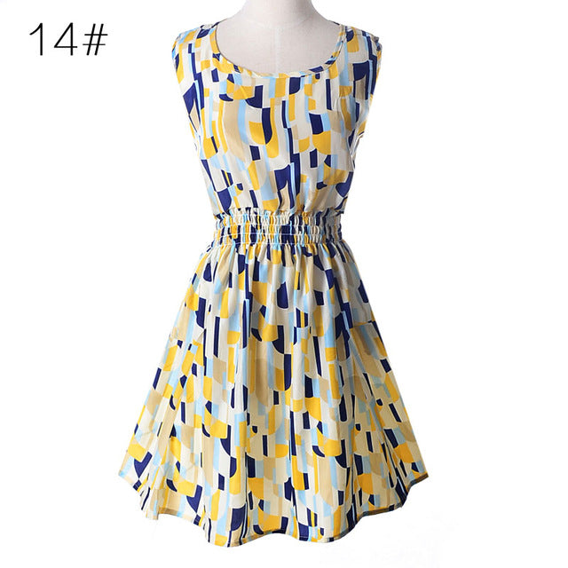 Casual Summer Dress Women Clothes 2018 Sexy Floral Chiffon Short Party Dresses Korean Elegant Vestido De Festa Verano Robe Femme