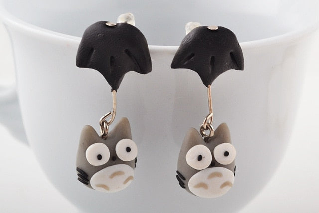 Cute Animal Earrings For Women Girls Hanging 3D Cartoon Lovely Cat Dog Stud Earrings Polymer Clay Ear Stud 2020 Trend Jewelry|Stud Earrings|