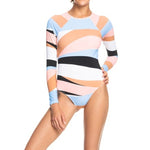 Load image into Gallery viewer, New Womens Long Sleeves Surf Bathing Suit One Piece Suit Swimwear Beachwear Printed Bathers Rash Guard Swim Maillot De Bain Surf| |
