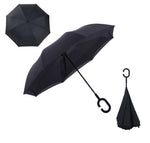 Load image into Gallery viewer, Windproof Reverse Folding Double Layer inverted car Umbrella Self Stand upside down women&#39;s rain umbrella c handle drop shipping
