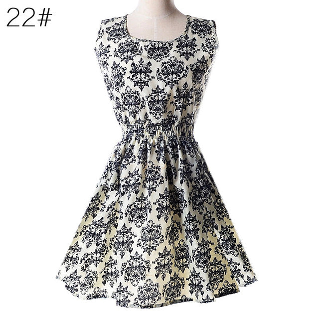 Casual Summer Dress Women Clothes 2018 Sexy Floral Chiffon Short Party Dresses Korean Elegant Vestido De Festa Verano Robe Femme