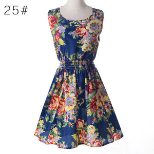 Casual Summer Dress Women Clothes 2018 Sexy Floral Chiffon Short Party Dresses Korean Elegant Vestido De Festa Verano Robe Femme