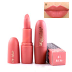 Load image into Gallery viewer, New MISS ROSE Lipstick Matte Waterproof Velvet Lip Stick 18 Colors Sexy Red Brown Pigments Makeup Matte Lipsticks Beauty Lips
