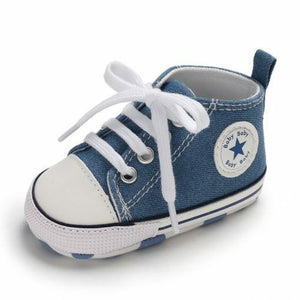 Baby Infant Classic Canvas Baby Shoes Boy Girl Soft Sole Size 1 2 3 0-18 Months