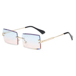 Load image into Gallery viewer, Fashion Rimless Rectangle Sunglasses
