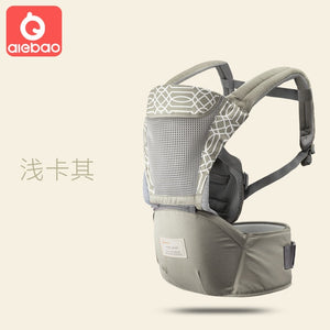 AIEBAO Ergonomic Baby Carrier Infant Kid Baby Hipseat Sling Front Facing Kangaroo Baby Wrap Carrier for Baby Travel 0 18 Months