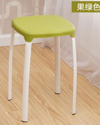 Modern Household Plastic Stool Living Room Dining Stool Fashion Cafe Bar Stool