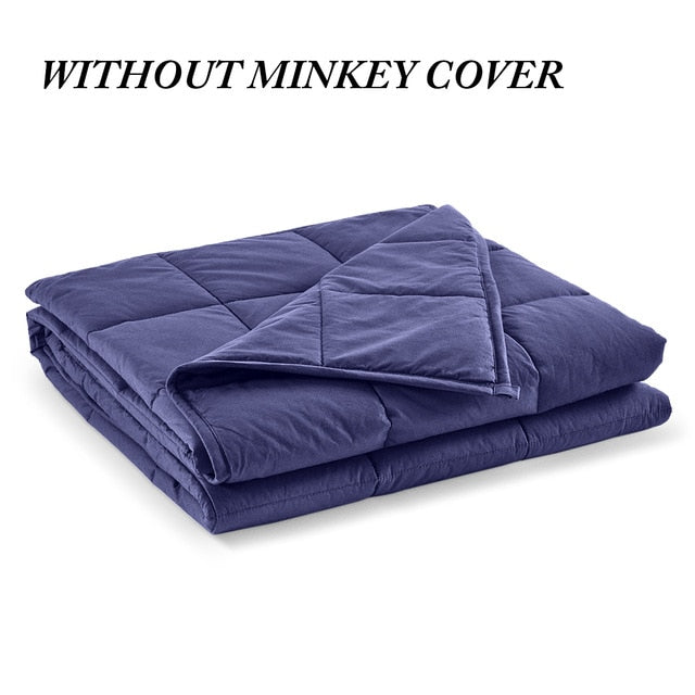 6.8kg/9kg Weighted Blanket Adult Full Queen Size Cotton cover heavy blanket reduce Anxiety quilt for bed sofa winter comforter