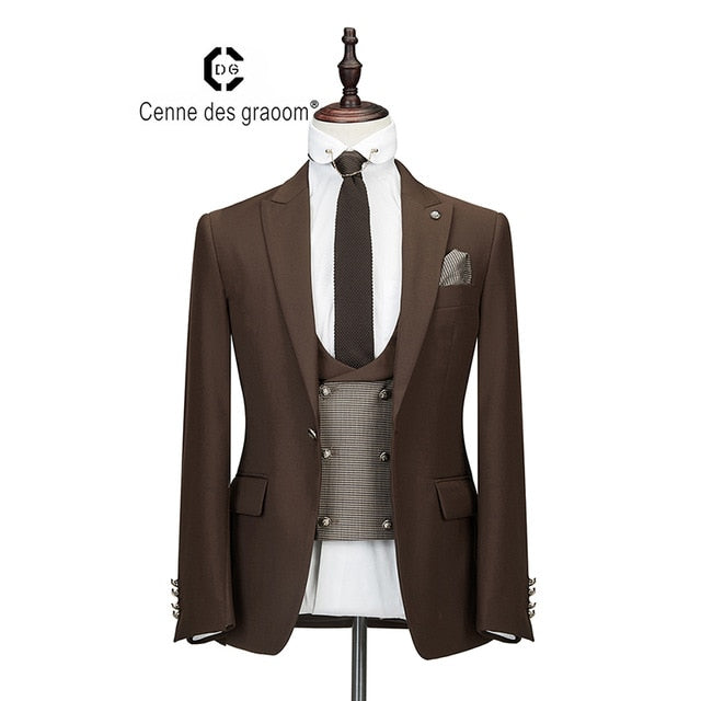 2020 Cenne Des Graoom New Men Suit