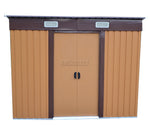 Load image into Gallery viewer, BIRCHTREE New Garden Shed Metal Pent Roof Outdoor Storage With Free Foundation
