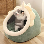 Load image into Gallery viewer, Sweet Cat Bed Warm Pet Basket Cozy Kitten Lounger Cushion Cat House Tent Very Soft Small Dog Mat Bag For Washable Cave Cats Beds
