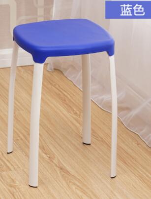 Modern Household Plastic Stool Living Room Dining Stool Fashion Cafe Bar Stool