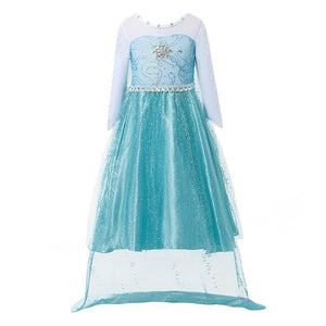 Fancy Baby Girl Princess Clothes Kid Jasmine Rapunzel Aurora Belle Ariel Cosplay Costume Child Elsa Anna Elena Sofia Party Dress