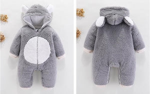 2019 Newborn Baby Winter Hoodie Clothes Polyester Infant Baby Girls Pink Climbing New Spring Outwear Rompers 3m 12m Boy Jumpsuit