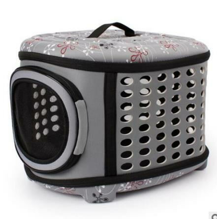 Small Pet Dog Cat Puppy Carrier Portable Cage Crate Transporter Bag - Pink