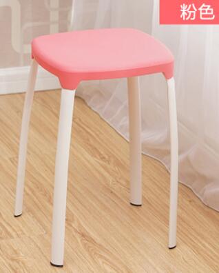 Modern Household Plastic Stool Living Room Dining Stool Fashion Cafe Bar Stool