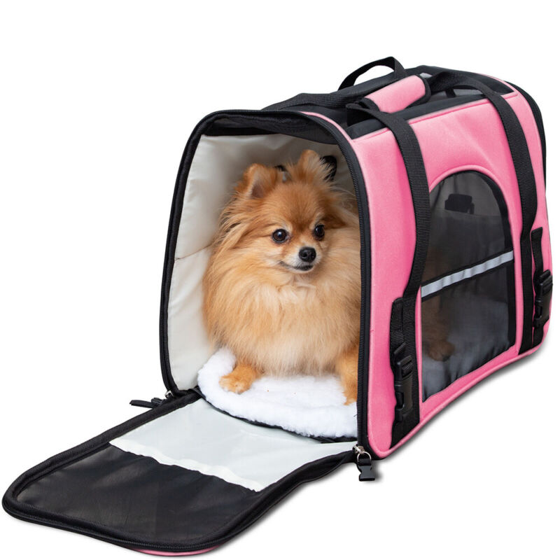 Pet Dog Cat Carrier Travel Tote Bag Comfort Case Soft Sided Airline Approved