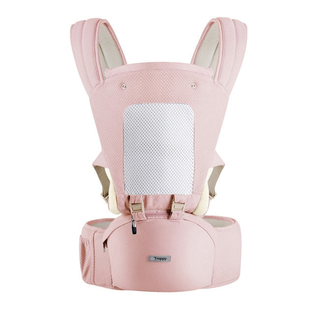 AIEBAO Ergonomic Baby Carrier Infant Kid Baby Hipseat Sling Front Facing Kangaroo Baby Wrap Carrier for Baby Travel 0 18 Months