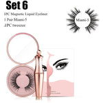 Load image into Gallery viewer, 1SET Magnetic liquid Eyeliner with Five False Eyelashes Handmade Lashes Waterproof Eye Liner Women Eye Makeup Stylish Tools
