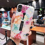 Load image into Gallery viewer, AXBETY For iPhone 7 7 Plus / 8 Plus X / XS MAX/XR Fashion Marble silicon Loop Ring Phone Cases For iPhone 7 Case Stand Cover 6S
