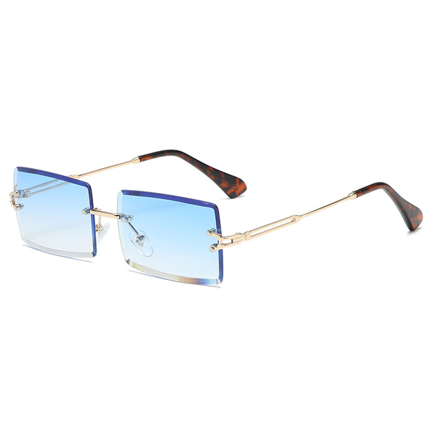 Fashion Rimless Rectangle Sunglasses