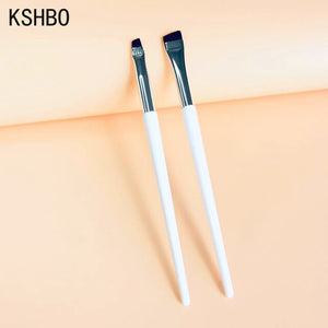 KSHBO Thin Eyebrow Eyeliner Brush Super Fine Angled Brow Contour Brush Portable Women Eyebrow Liner Cream Cosmetic Makeup Tools| |