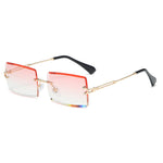 Load image into Gallery viewer, Fashion Rimless Rectangle Sunglasses
