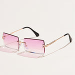 Load image into Gallery viewer, Fashion Rimless Rectangle Sunglasses
