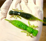 Load image into Gallery viewer, 10 Pack 3&quot; Hellgrammite Insect Larva Ned Rig Soft Plastic Lures - Soft&amp;Durable!
