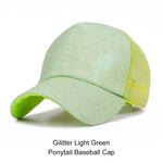 Load image into Gallery viewer, URDIAMOND 2019 Ponytail Baseball Cap Women Messy Bun Snapback Summer Mesh Hats Casual Sport Sequin Caps Drop Shipping Hat Cap
