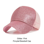 Load image into Gallery viewer, URDIAMOND 2019 Ponytail Baseball Cap Women Messy Bun Snapback Summer Mesh Hats Casual Sport Sequin Caps Drop Shipping Hat Cap
