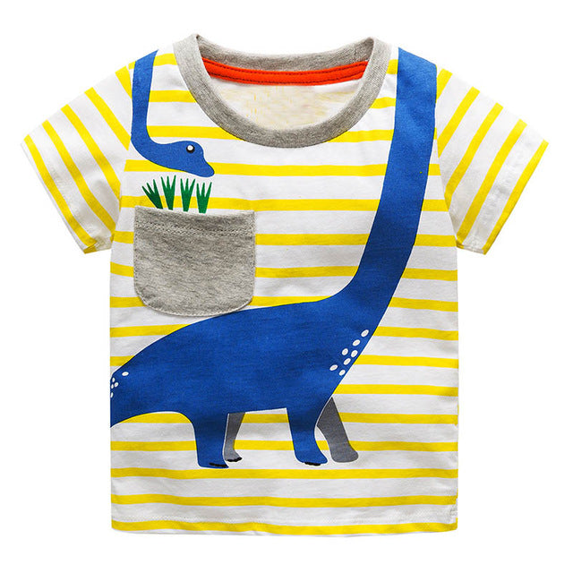 Baby Boy Clothes Children Clothing Unicorn Boys T Shirt 100% Cotton Short Sleeve Toddler Boys Tops Fashion Tshirts Kids Clothes