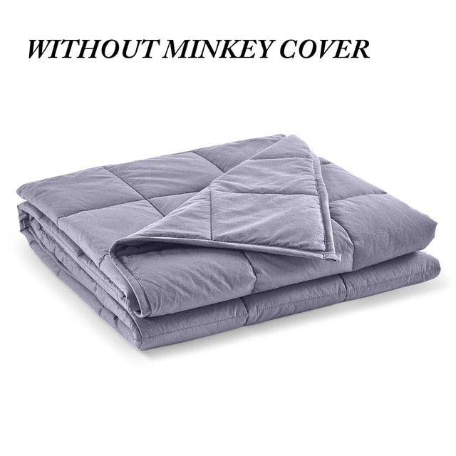 6.8kg/9kg Weighted Blanket Adult Full Queen Size Cotton cover heavy blanket reduce Anxiety quilt for bed sofa winter comforter