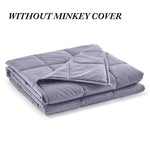 Load image into Gallery viewer, 6.8kg/9kg Weighted Blanket Adult Full Queen Size Cotton cover heavy blanket reduce Anxiety quilt for bed sofa winter comforter
