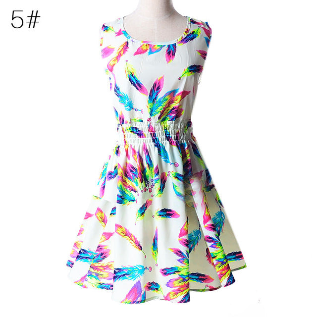 Casual Summer Dress Women Clothes 2018 Sexy Floral Chiffon Short Party Dresses Korean Elegant Vestido De Festa Verano Robe Femme