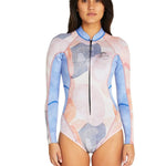 Load image into Gallery viewer, New Womens Long Sleeves Surf Bathing Suit One Piece Suit Swimwear Beachwear Printed Bathers Rash Guard Swim Maillot De Bain Surf| |
