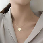 Load image into Gallery viewer, X349 Fashion Simple Bohemain Heart Moon Pendant Chain Necklace For Women Gold Color Multi Layer Choker Statement Necklace Charm
