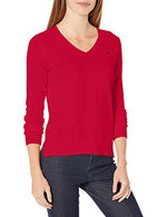 Load image into Gallery viewer, Nautica Women&#39;s Effortless J-Class Long Sleeve 100% Cotton V-Neck Sweater
